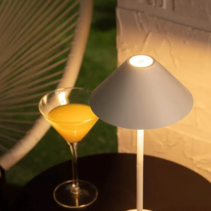 Dimmable Serenity Cone Lamp with Waterproof Design | USB-C Rechargeable Light for Cozy Ambiance