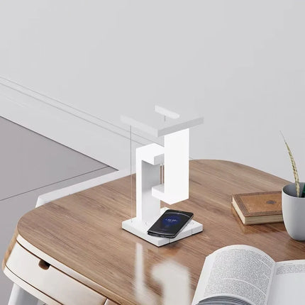 Wireless Charger with Levitating Design & LED Lights | Multi-Functional Charging Station for Home and Office