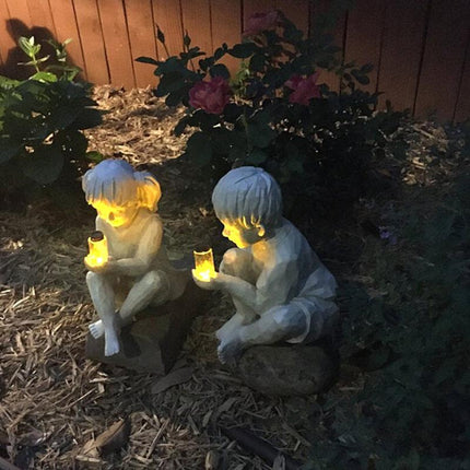 Garden Statues with Solar Firefly Light, Garden Decor – image 5