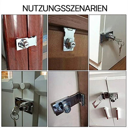 No Drill Door Lock with Keys, Refrigerator Lock – image 7