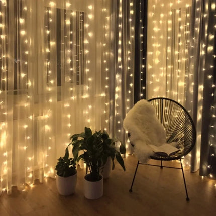 Fairy Curtain with 300 LED Lights & 8 Lighting Modes | Enchanting Decor for Cozy Indoor and Outdoor Ambiance