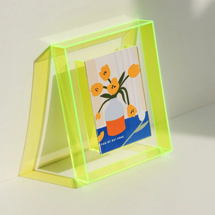 Acrylic Picture Frame, Neon Tabletop Photo Frame – image 14