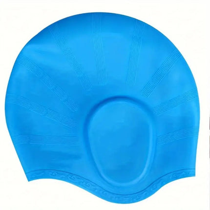 Silicone Swim Cap for Long Hair, Waterproof Swim Cap for Women and Men – image 9