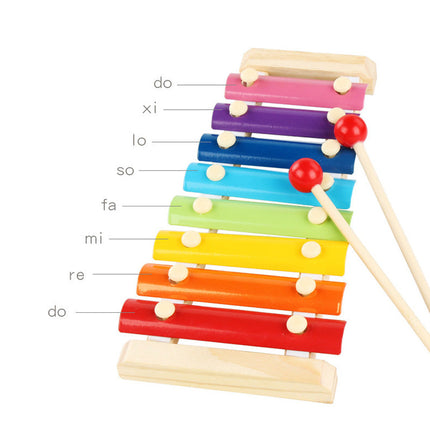 Wooden Piano Toy with Knocking Mallet, Hand Eye Coordination Toys – image 5