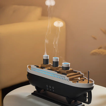Titanic Humidifier with Ultrasonic Technology & Remote Control | Elegant Air Quality Booster for Health and Relaxation