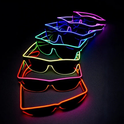 Neon Glasses with LED Lighting Modes | Colorful Tech Accessory for Parties and Events