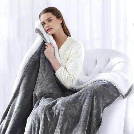 Heated Blanket with Dual Control, Machine Washable Heated Fleece Blanket – image 9