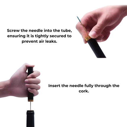 Wine Bottle Opener, Air Pressure Wine Opener – image 4