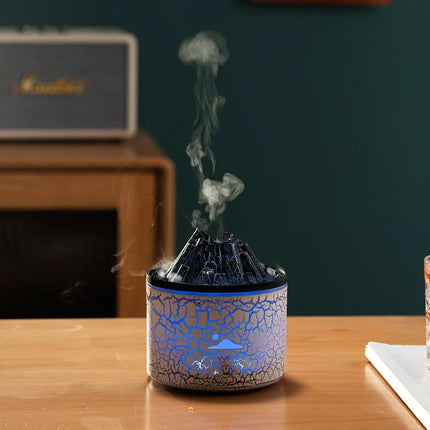 Volcano Humidifier with Colorful Changing Lights | Aromatherapy and Mist Mode for Relaxation and Hydration