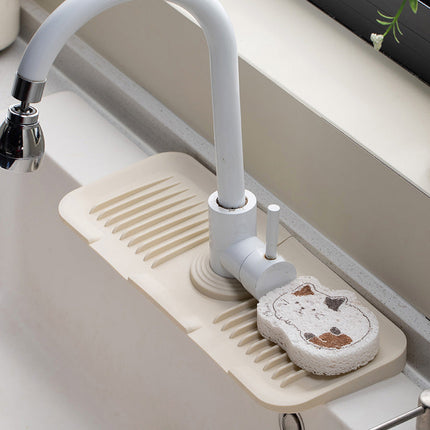 Silicone Sink Mat for Faucet, Sink Splash Guard for Kitchen Countertop – image 8