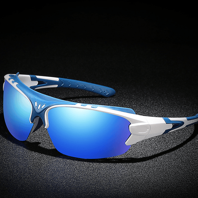 Polarized Sunglasses for Men, UV400 Sunglasses for Women, Unisex Half Frame Running Sunglasses for Cycling and Fishing