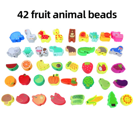 Stringing Beads for Toddlers, Preschool Toys – image 13