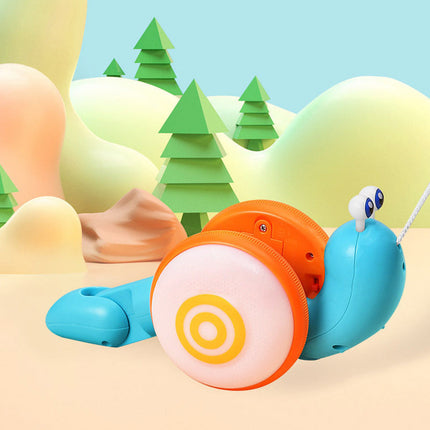 Toddler Toys Pull String Snail Toy, Light Up Toy with Music – image 7