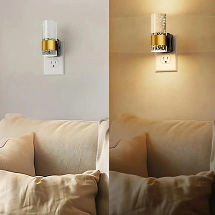 Sculptural Night Light with Automatic Dimming & Warm Glow | Elegant Acrylic Design for Cozy Ambiance
