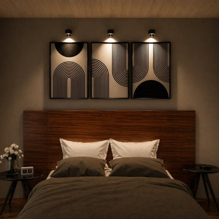Cordless Wall Lamp with 360° Adjustable Lighting | Minimalist Design for Versatile Home Ambiance