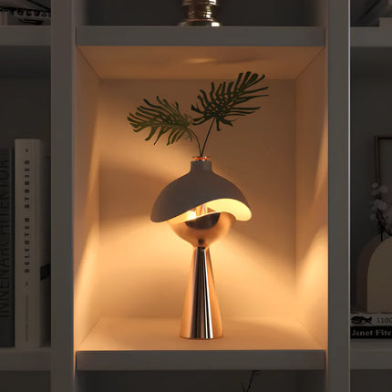 Sculpted Table Lamp with Dimmable Lighting & Portable Design | Elegant Home Decor for Cozy Ambiance
