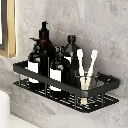 Bathroom Shelf No Drill, Wall Mounted Shelf for Bathroom Storage – image 17