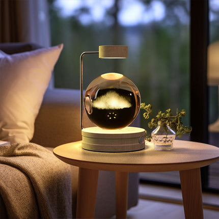 Crystal Serenity Lamp with 3D Crystal Design & Warm Glow | Elegant Home Lighting for Relaxing Atmosphere