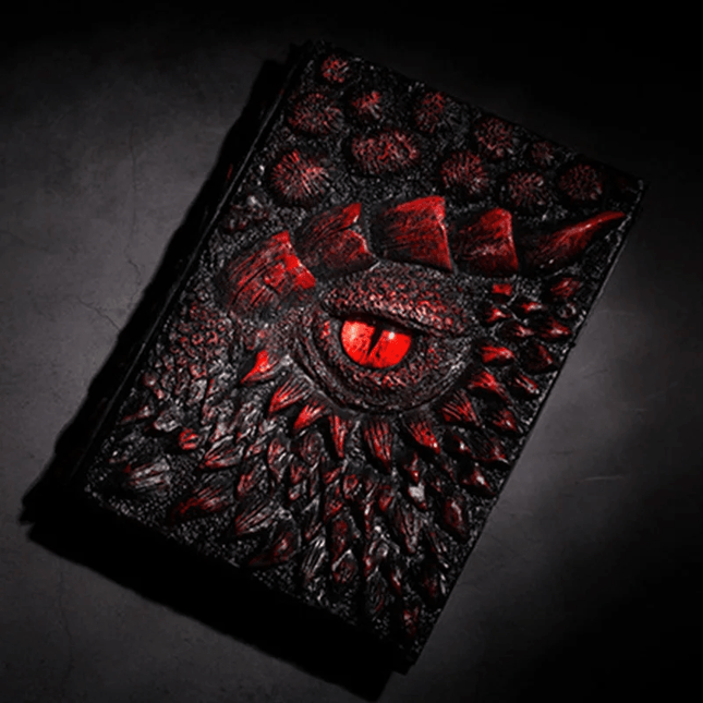 Dragon Eye A5 Journal, 3D Embossed A5 Notebook with Refillable Pages, Sketchbook, Diary, Fantasy Gifts for Writers