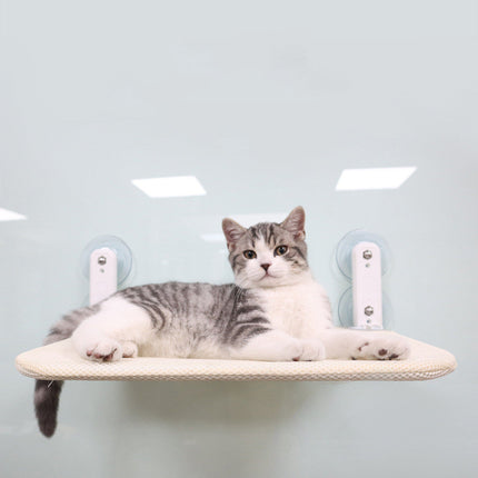 Foldable Window Cat Hammock with Strong Suction Cups | Space-Saving Perch for Indoor Relaxation and Viewing