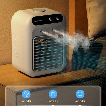Portable Mini Air Cooler with Touchscreen Control | USB-Powered Cooling for Personal Comfort