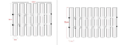 Flower Vases, Glass Tube Bud Vases with Hinges