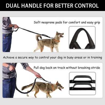 Hands Free Dog Leash, Bungee Dog Leash for Running and Walking – image 4
