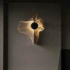Adjustable Wall Sconce with Ripple Projection | Modern Aluminum & Stainless Steel Fixture for Ambient Lighting