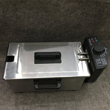 2000W Electric French Fryer with Teflon Coating | Advanced Temperature Control for Crispy Homemade Fries