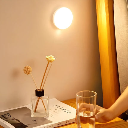 Motion Sensor LED Light with Easy Installation | Battery or USB Rechargeable for Energy-Saving Home Lighting