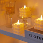 Sphere Cube Candles - 12 pieces