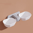 Automatic Feeder Pet Double Bowl with Adjustable Height | Durable Plastic for Convenient Feeding of Small to Medium Pets