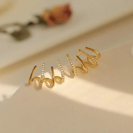 Twisted Stud Earrings for Sensitive Ears – image 7
