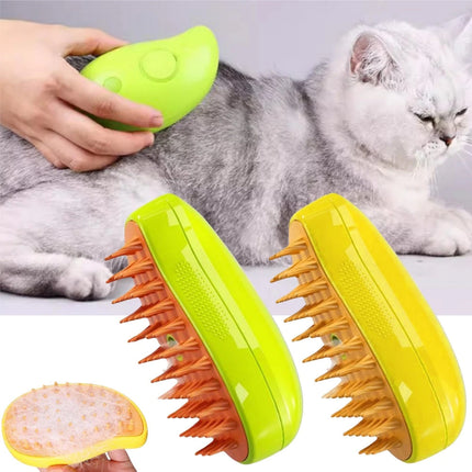 3-in-1 Pet Grooming Brush with Fine Teeth for Gentle De-Shedding | Lightweight Design for All Pets