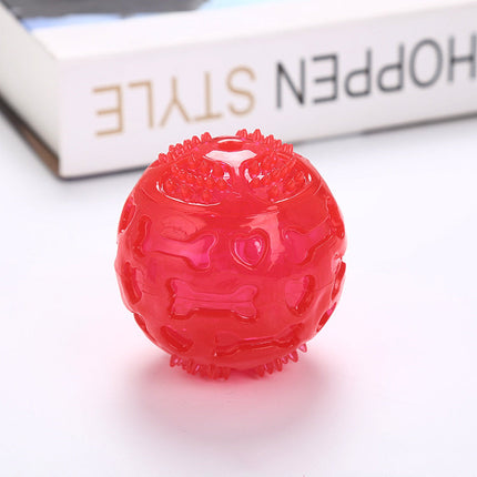 TPR Spiky Squeak Ball for Dogs with Engaging Texture | Durable Chew Toy for Playtime Fun and Oral Health