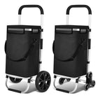Foldable Shopping Cart for Groceries, Collapsible Shopping Cart with Removable Bag, Folding Grocery Cart for Seniors