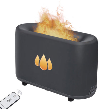 Simulated Flame Aromatherapy Humidifier with Quiet Operation | Cozy Atmosphere for Home and Office