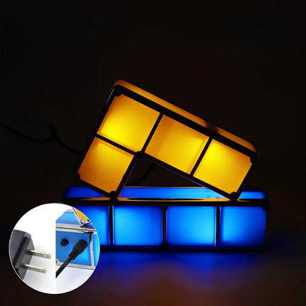 Stackable LED Lighting Blocks Set with Interactive Glow | Creative Customizable Display for Modern Home Decor