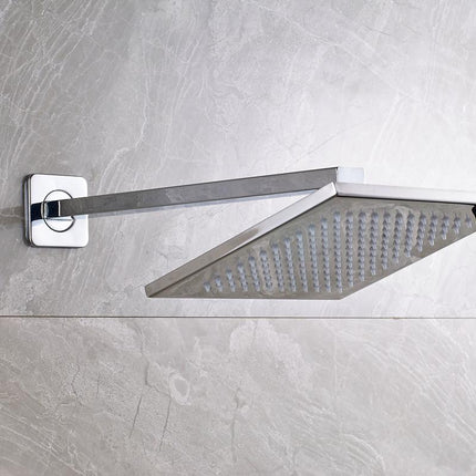 Rain Shower Head with Arm, 8 Inch Top Shower Head with LED Lights