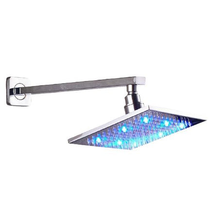 8 Inch Top Shower Head with LED Lights – Rain Shower Head with Arm – image 8