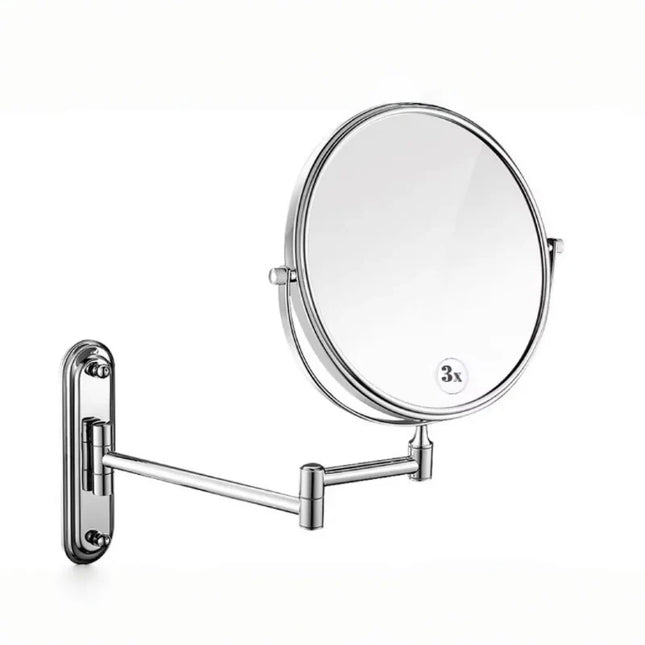 Makeup Mirror Wall Mounted 8 Inch, 3X Shaving Mirror for Bathroom