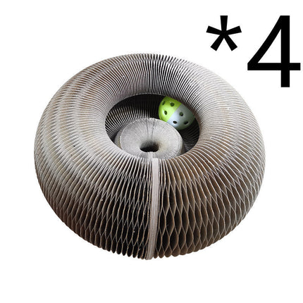 Cat Scratching Game Board with Unique Foldable Design | Eco-Friendly Scratcher for Healthy Nail Growth and Play