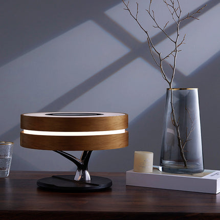 Wireless Charging Lamp with Bluetooth Speaker & Customizable Lighting | Stylish Decor for Enhanced Music Experience