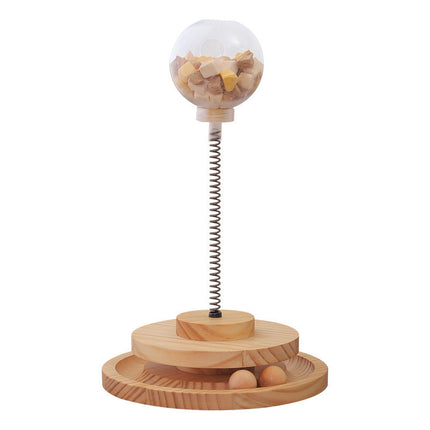 Cat Treat Dispenser Toy with Adjustable Holes | Engaging Interactive Play for Healthy Activity