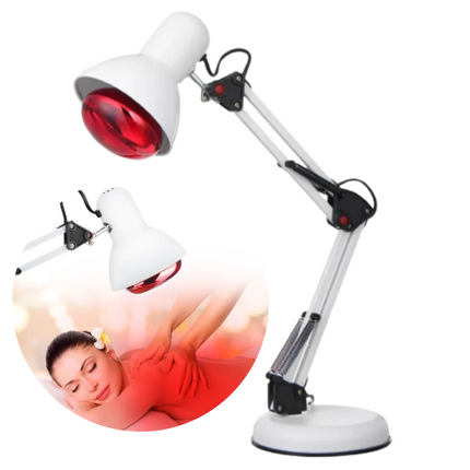 Red Light Therapy Lamp with Stand, Infrared Heat Lamp for Muscle Pain Relief, Infrared Light for Back and Neck Warmth
