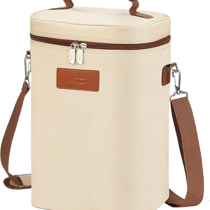 Insulated Wine Tote Carrier Bag with Padded Design | Leakproof Cooler for Travel and Parties