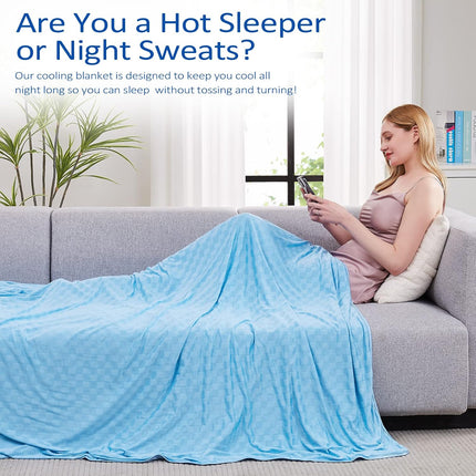 ChillEase | Cooling Blanket for Hot Sleepers with Arc-Chill Technology | Soft & Breathable for Year-Round Comfort