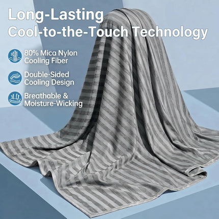 Chill Comfort | Cooling Blanket for Hot Sleepers with Arc-Chill Technology | Lightweight & Breathable Summer Throw for Travel and Outdoor Use