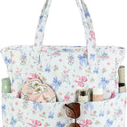 Pink Blue Bow Floral