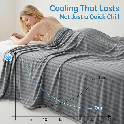 Chill Comfort | Cooling Blanket for Hot Sleepers with Arc-Chill Technology | Lightweight & Breathable Summer Throw for Travel and Outdoor Use